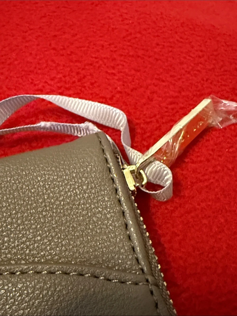 Katie Loxton Clutch Pouch Mocha Vegan Leather